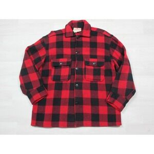 Vintage HUDSON'S BAY Co. BUFFALO PLAID Flannel Button Up Shirt Utility Workwear‎